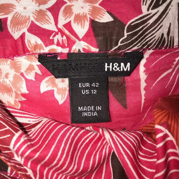 EUC H&M Wrap Floral Skirt Size 12 womens - Picture 3 of 4